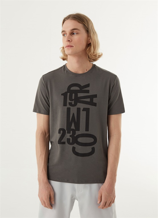 Colmar Outdoor Men s T shirt In Stretch Cotton With Lettering Colmar